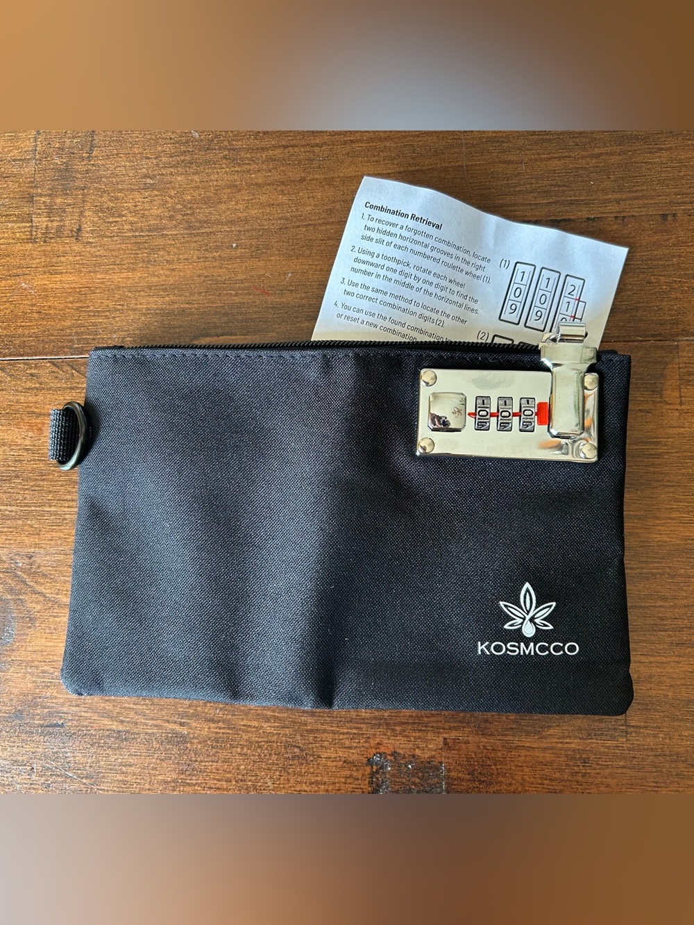 Brand New KOSMCCO Security Pouch with 3-Digit Combination Lock